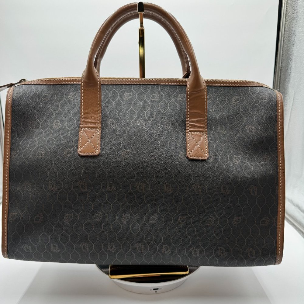 Christian Dior-Authentic- Vintage Tote Bag Honeycomb Pattern